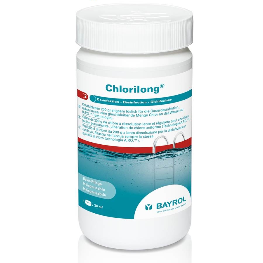 Bayrol Хлорилонг (ChloriLong) 200, медленнорастворимые таблетки, 1кг
